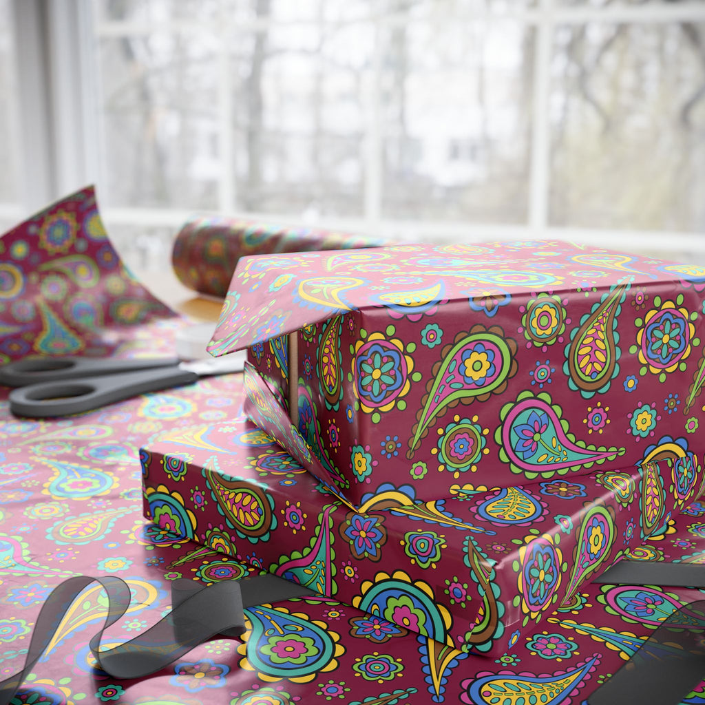 Paisley Design 004 Wrapping Paper - Holiday Gift Wrapping Paper Roll