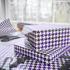 Houndstooth Wrapping Paper Design Purple 020 - Holiday Gift Wrapping Paper Roll