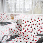 Valentine's Day Connected Hearts Wrapping Paper | Holiday Gift Wrapping Paper Roll