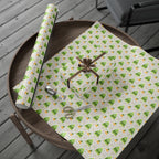 Christmas Watercolor Lights Wrapping Paper | Holiday Gift Wrapping Paper Roll