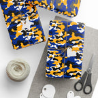 Pittsburgh Panthers Inspired Camoflauge Wrapping Paper - Holiday Gift Wrapping Paper Roll