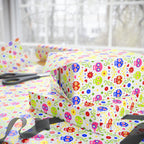 Day of the Dead Multicolor Skulls Wrapping Paper | Holiday Gift Wrapping Paper Roll