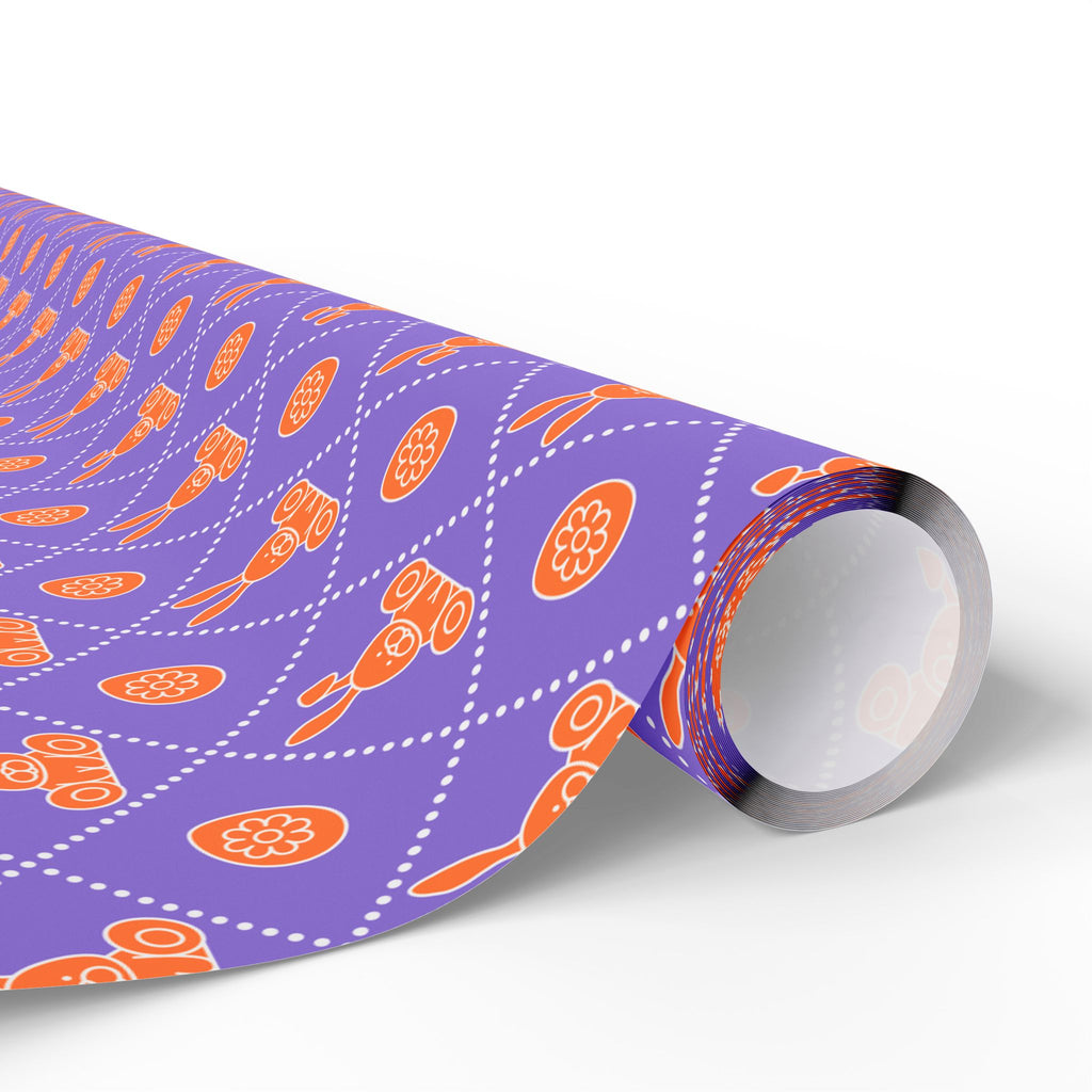 Easter Rabbit Checkerboard Wrapping Paper | Holiday Gift Wrapping Paper Roll