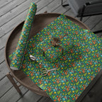 Christmas Cartoon Reindeer Wrapping Paper | Holiday Gift Wrapping Paper Roll