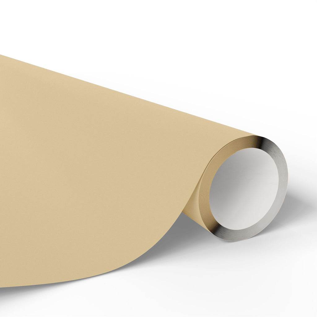 Solid Tan Wrapping Paper - Holiday Gift Wrapping Paper Roll