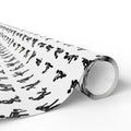 NSFW Stick Figure X Rated Fun on White Wrapping Paper - Holiday Gift Wrapping Paper Roll