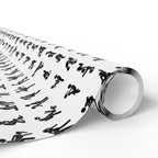 NSFW Stick Figure X Rated Fun on White Wrapping Paper - Holiday Gift Wrapping Paper Roll