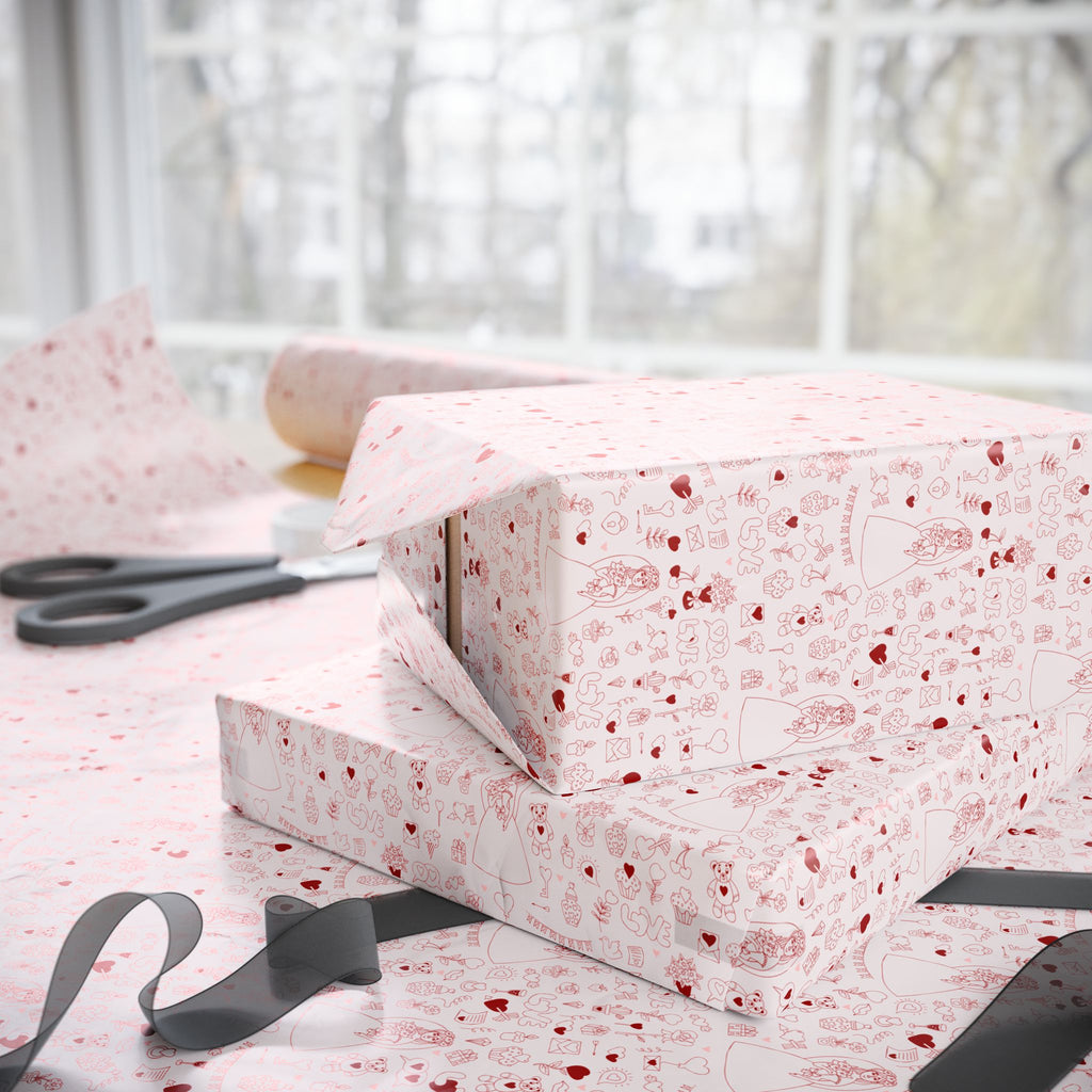 Bridal Shower Wrapping Paper Design 008 - Holiday Gift Wrapping Paper Roll