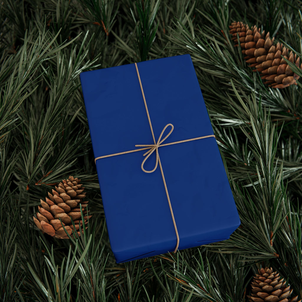 Solid Royal Blue Wrapping Paper - Holiday Gift Wrapping Paper Roll