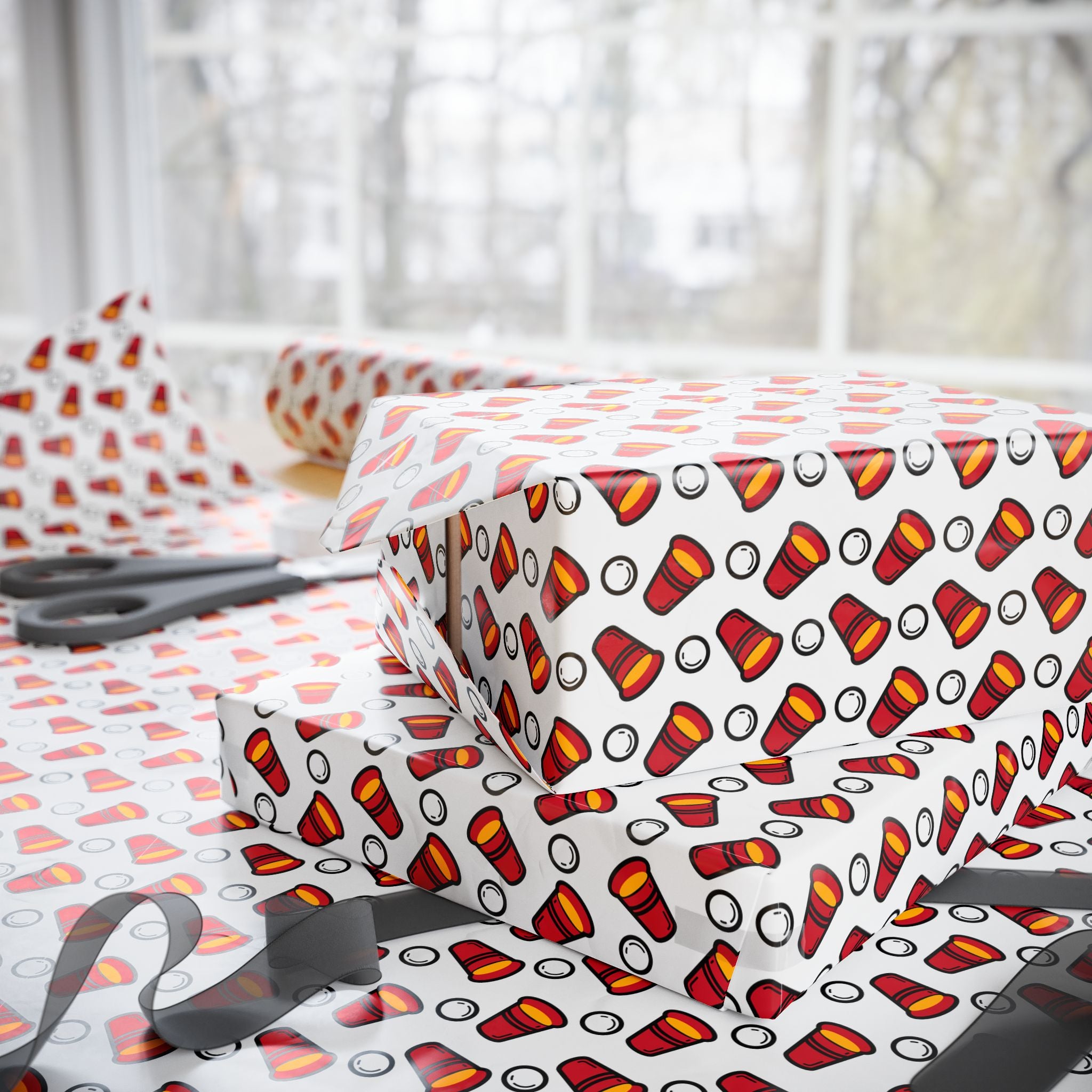 NSFW Beer Pong Champ Wrapping Paper - Holiday Gift Wrapping Paper Roll
