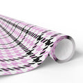Houndstooth Wrapping Paper Design Pink 005 - Holiday Gift Wrapping Paper Roll