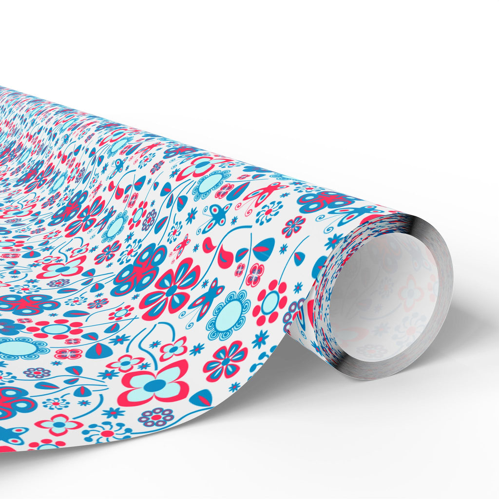 Floral Design 001 Wrapping Paper - Holiday Gift Wrapping Paper Roll