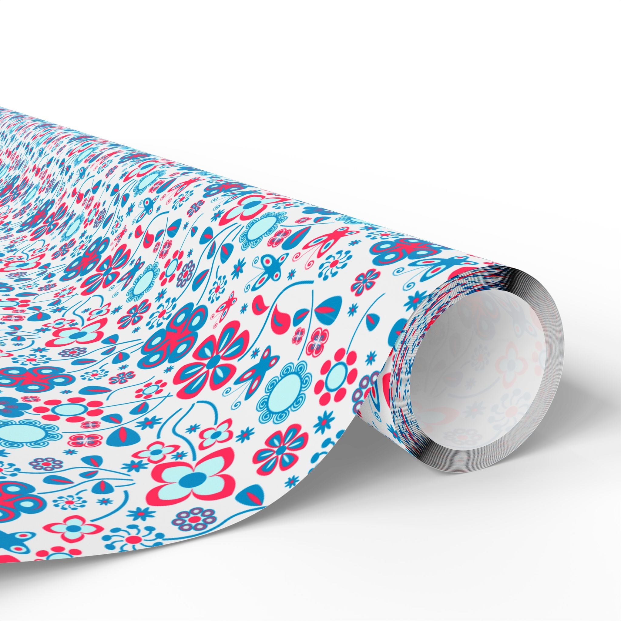 Floral Design 001 Wrapping Paper - Holiday Gift Wrapping Paper Roll