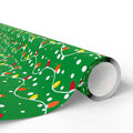 Christmas Evergreen Lights Wrapping Paper | Holiday Gift Wrapping Paper Roll