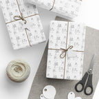 Black & White I Do's Wedding Wrapping Paper Design - Holiday Gift Wrapping Paper Roll