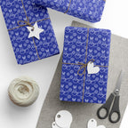 Easter Bunnies on Blue Wrapping Paper | Holiday Gift Wrapping Paper Roll