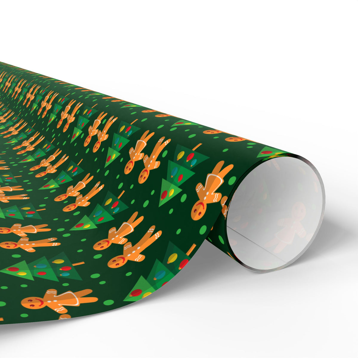 Christmas Gingerbread Holding Hands Wrapping Paper | Holiday Gift Wrapping Paper Roll