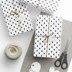 NSFW Friendly Hello Middle Finger on White Wrapping Paper - Holiday Gift Wrapping Paper Roll