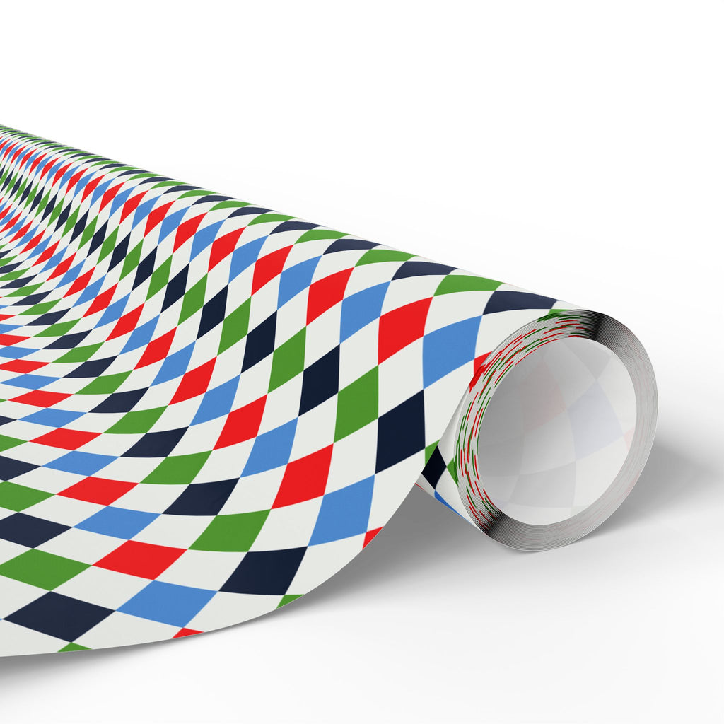 Argyle Design 018 Wrapping Paper - Holiday Gift Wrapping Paper Roll