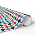 Argyle Design 018 Wrapping Paper - Holiday Gift Wrapping Paper Roll